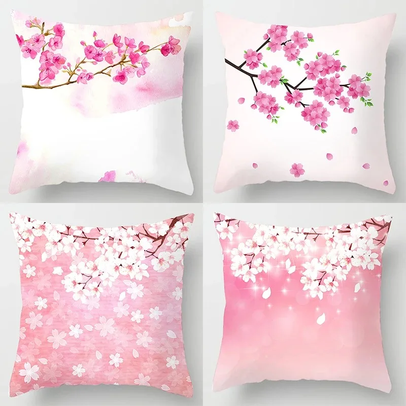 

Cherry blossom Pillowcase Wedding party decoration Birthday gift Living room Sofa Chair Bed cushion cover Couple home