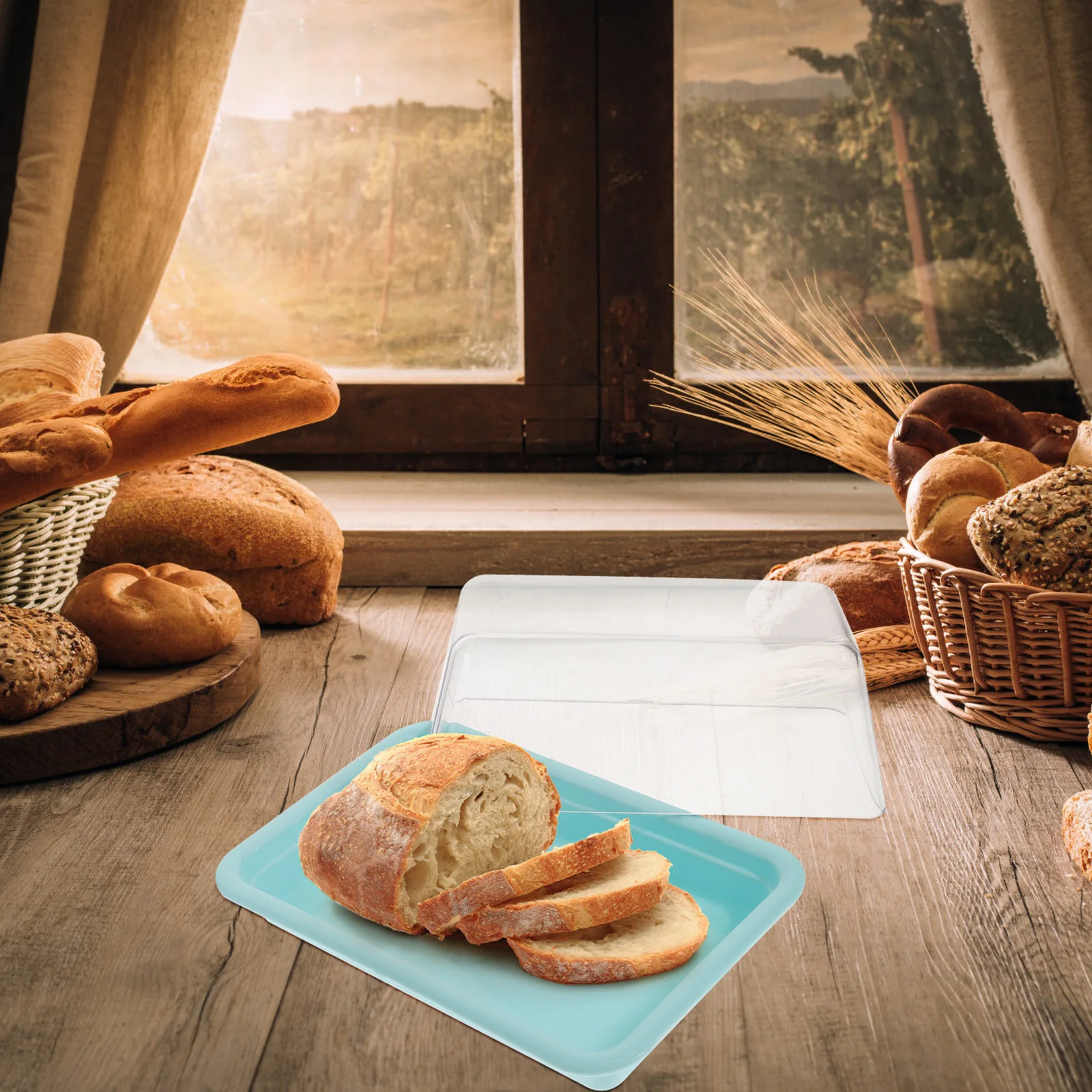 

Box Premium Airtight Plastic Food Storage Container For Butter Cheese Dessert Kitchen Gadget Cheese Tray Butter Keeper