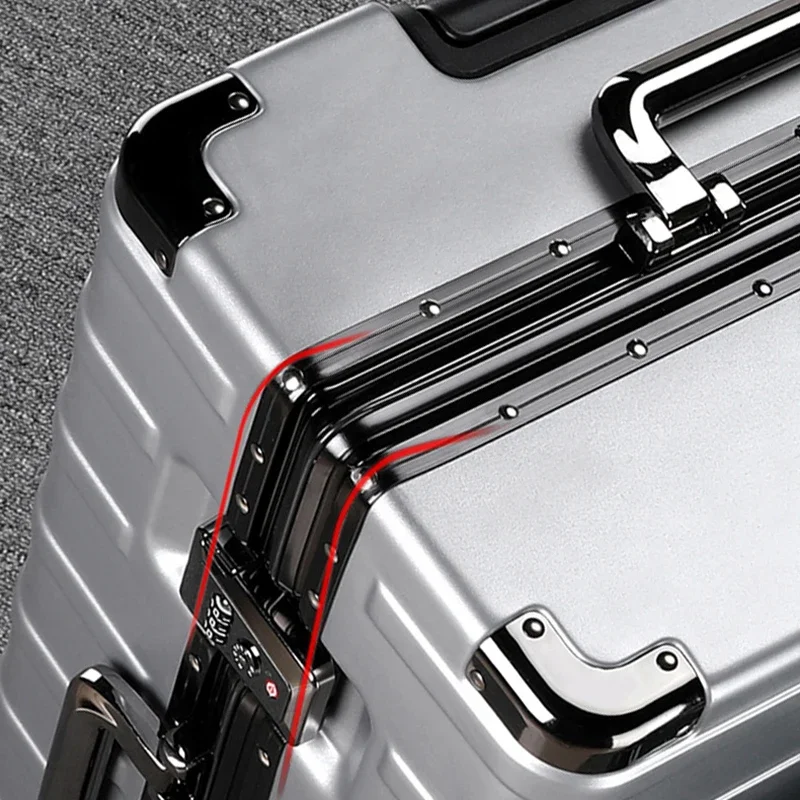 New Arrival Unisex 20" Waterproof Suitcase Men's Business Hand Carry Rolling Luggage 24" Silent Universal Wheel Handbag Trunk