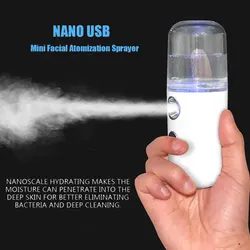 Humidificador de aire portátil recargable por USB, atomizador de agua de mano, herramienta hidratante de pulverizador humectante, belleza de la piel facial, 30ml