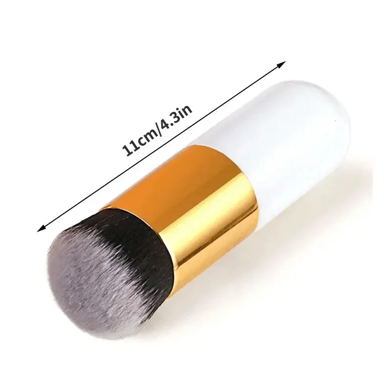 Mushroom Head Foundation Brush - Large Small Fat Makeup Brushes Set for BB Cream, Liquid Foundation, Seamless Finish, No Powder