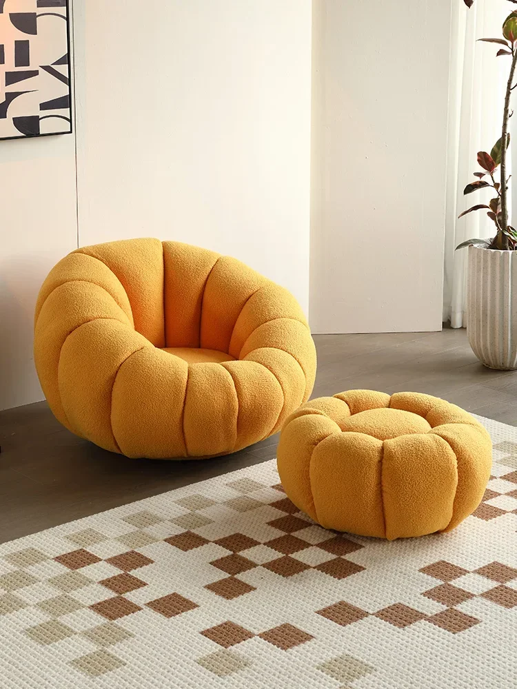 Lazy Sofa Pumpkin Chair Tatami Single Lambswool Lovely Bedroom Balcony Leisure Small Couch