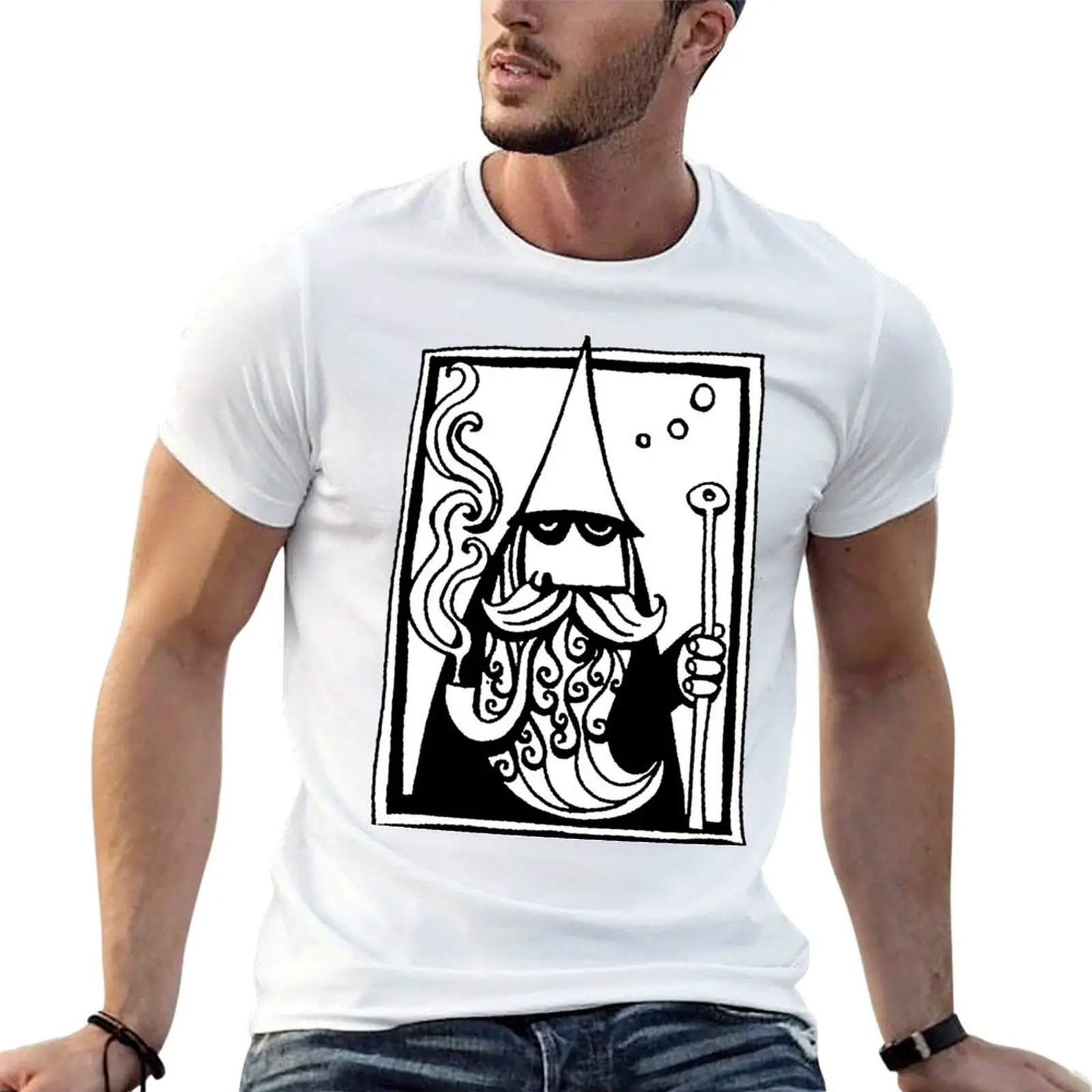 T-shirt Compassion Wizard, t-shirts anime, t-shirts surdimensionnés avec imprimés, t-shirts en coton, t-shirt de haute qualité
