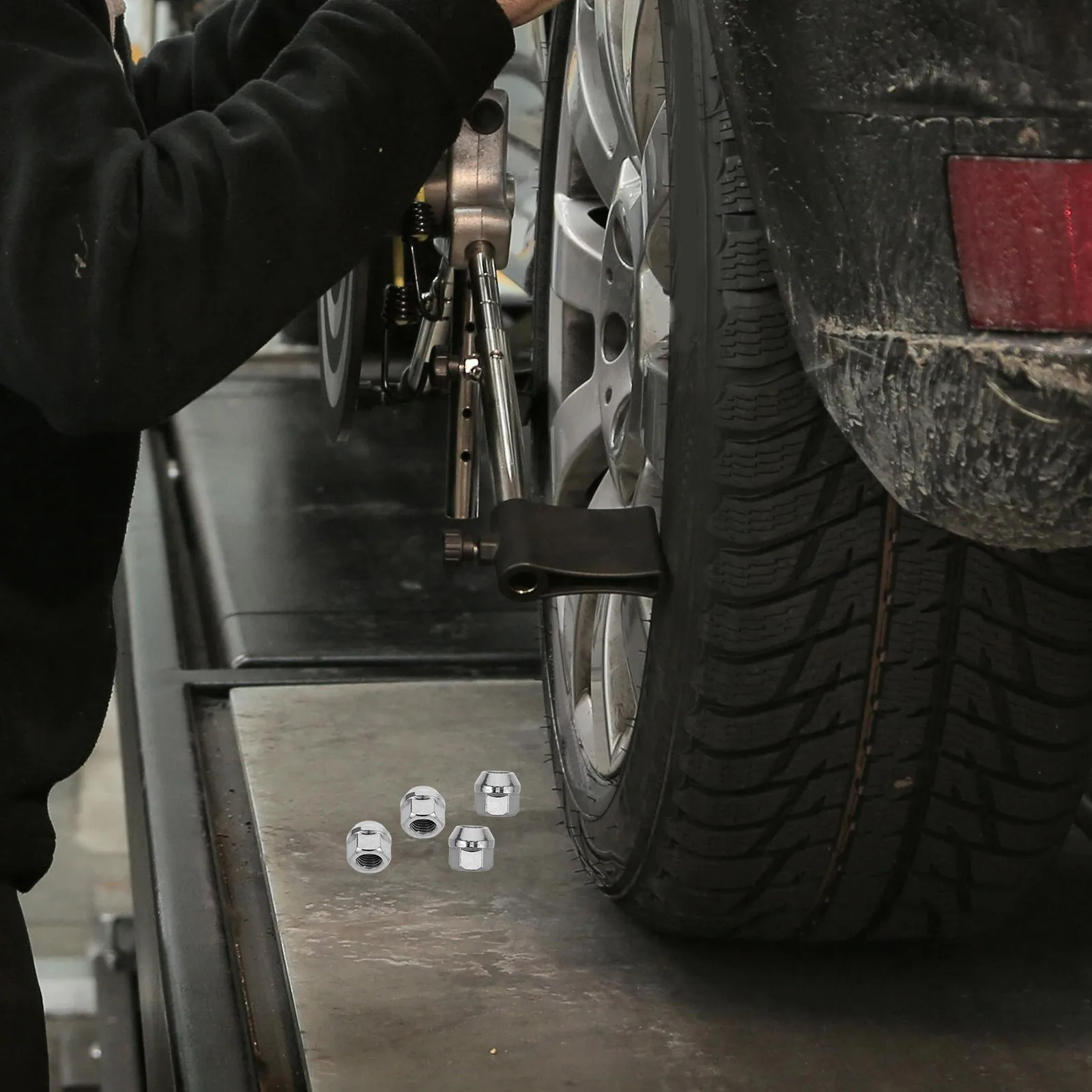 

10Pcs Flange Nuts Durable Open End Acorn Wheel Lug for Truck Trailer Rv Steel Tire Bolts Lug Nuts Acorn Tire Bolts