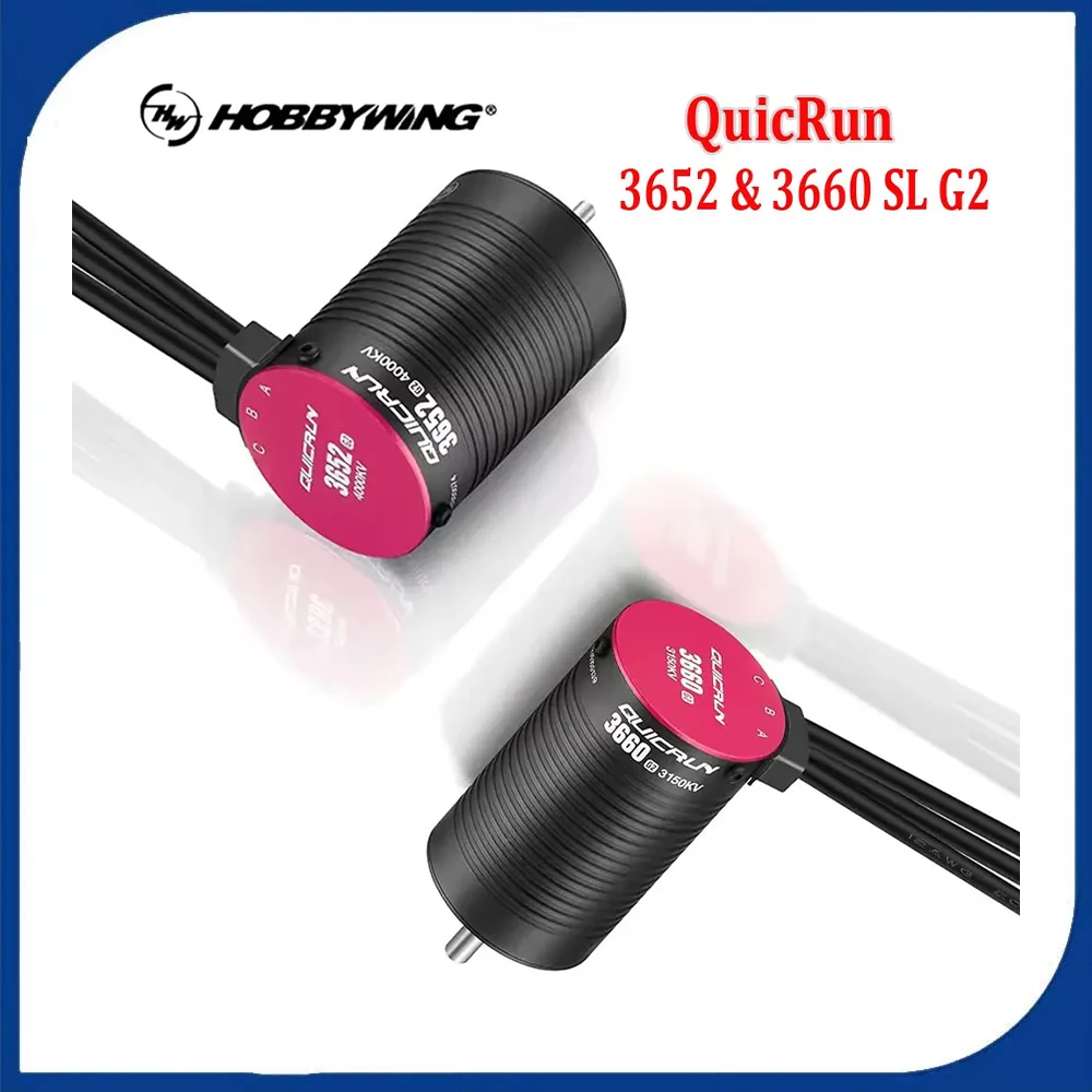 

HobbyWing QuicRun 3652/3660 SL G2 Brushless Waterproof Motor Suitable For 1/10 RC Car