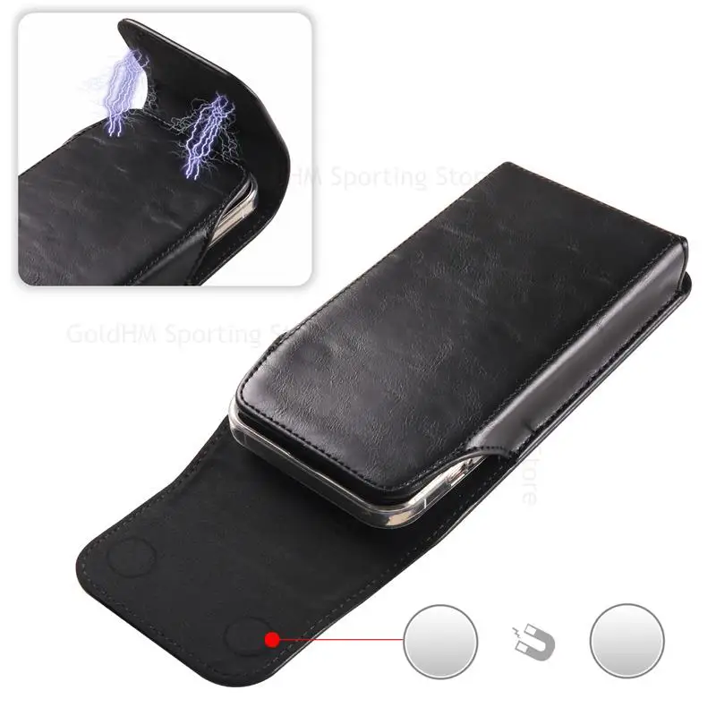 For Samsung A24 A54 A34 Magnetic Flip Leather Phone Case For Galaxy A14 A23 A73 A53 A33 A22 5G Belt Clip Holster Pouch Waist Bag