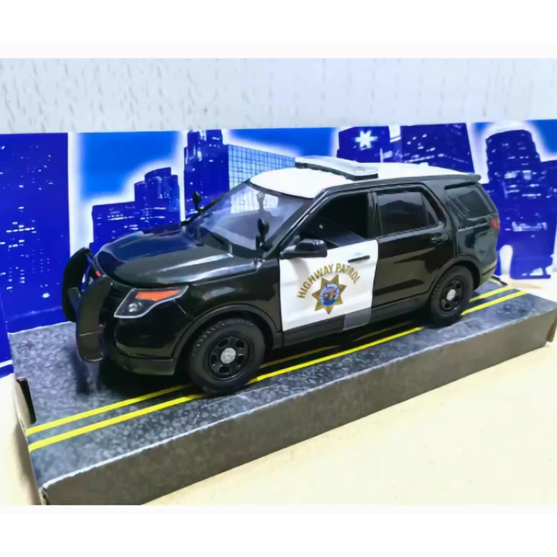 Diecast Alloy 1:24 Scale 2015 FORD Police Vehicles INTERCEPTOR UTILITY Model Adult Toys Classic Collection Souvenir Gift Display