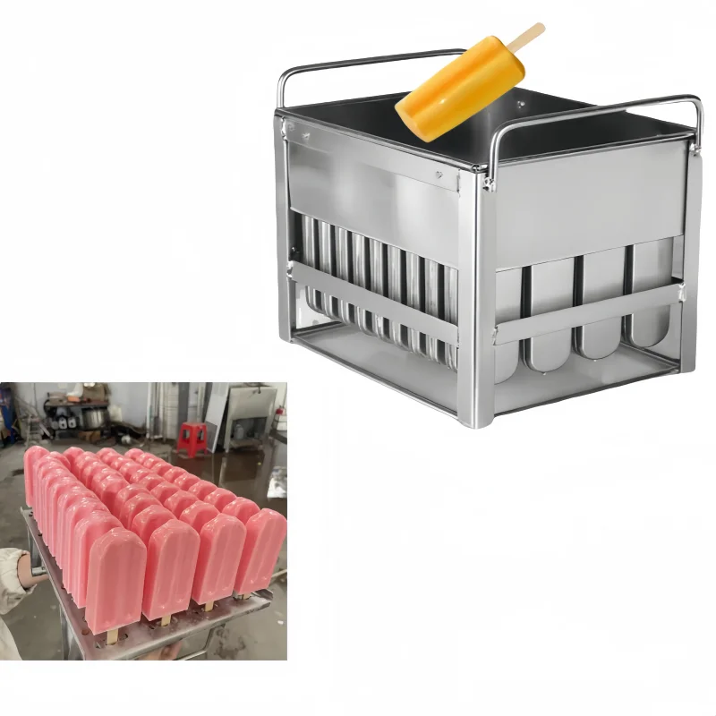 40 تجاويف 304 الفولاذ المقاوم للصدأ قالب المصاصة قوالب الجليد البوب صانع قوالب آيس اسكيمو الآيس كريم الملوثات العضوية الثابتة