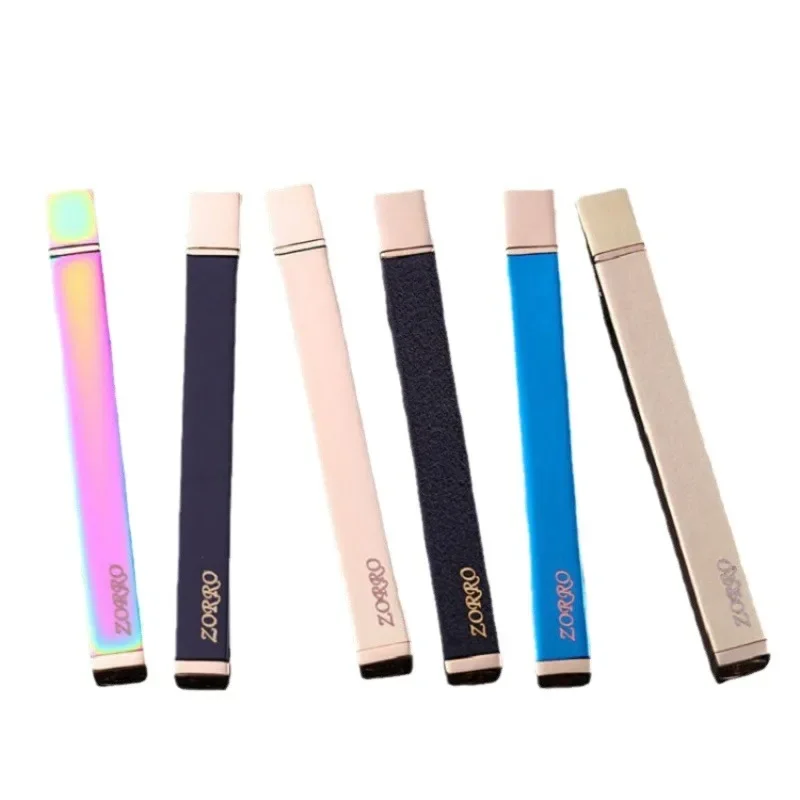 2025 ZORRO new mini metal strip inflatable lighter, grinding wheel, open flame igniter, smoking accessories, personalized gift - Image 6