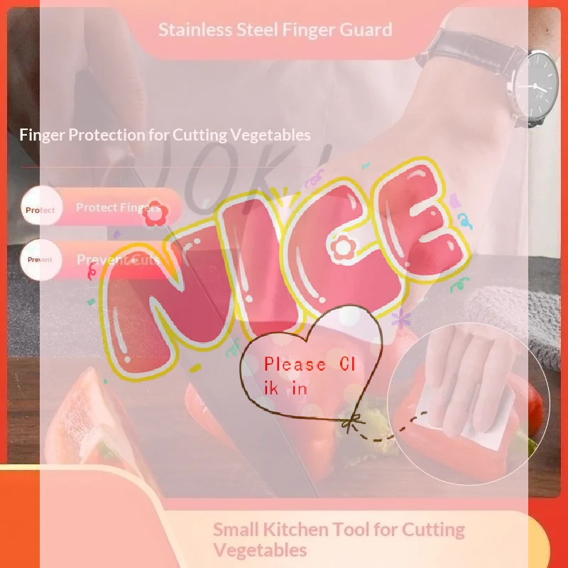 【BA】Stainless Steel Finger Protector Kitchen Knife Cutting Cooking Finger Protector Safe Kitchen Durable Chop Shield Cut Gadge