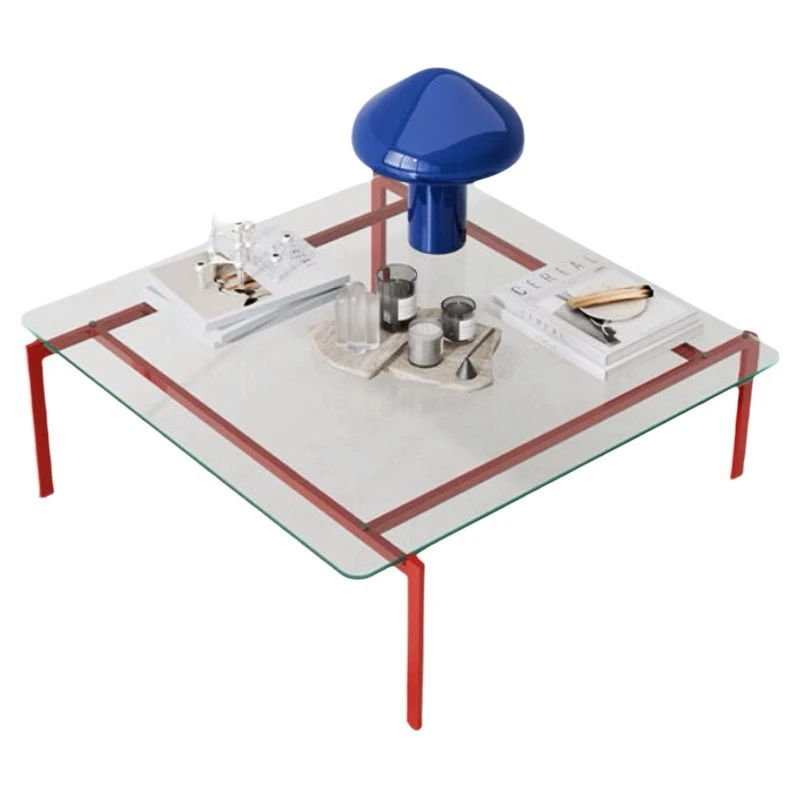 

Modern simple tempered glass coffee table, living room home stainless steel , living room side table home 2025 new model