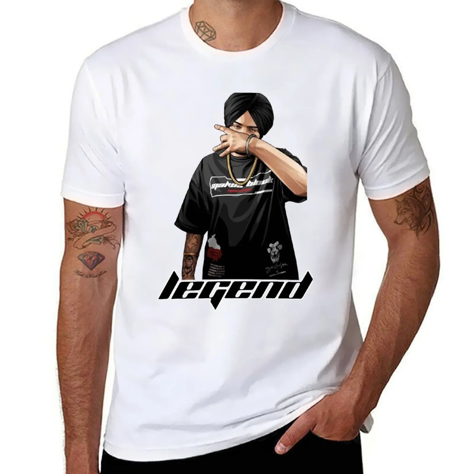 

Sidhu moose wala legend T-Shirt cotton t shirt man funny t shirts cotton T-Shirt