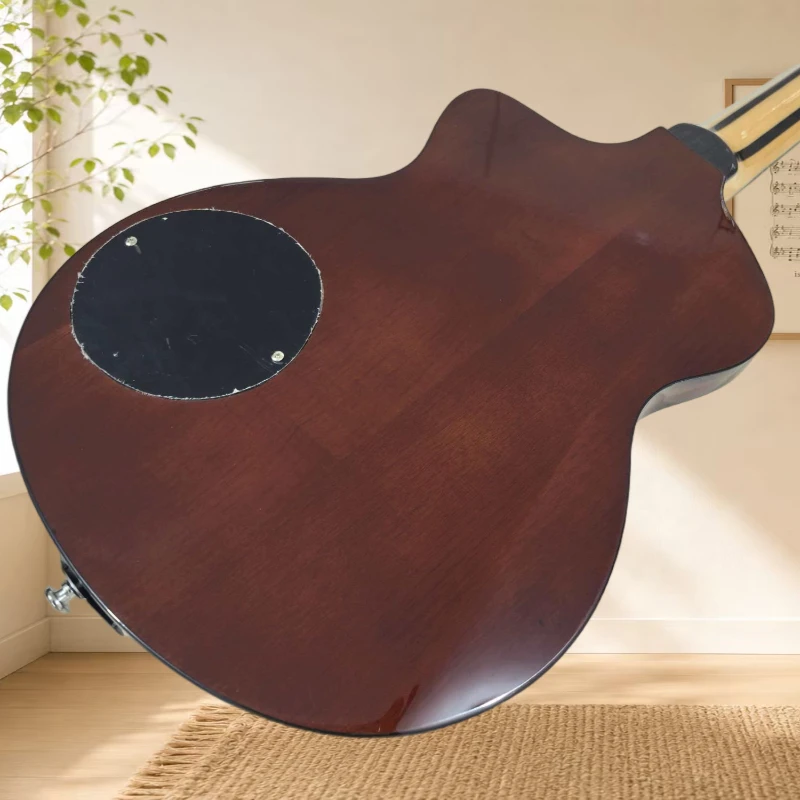 Small-Body Single Cutaway Electric Guitar Smooth Rounded Edges Equipped  A Retro Swing-Style Floating Bridge Free Shipping