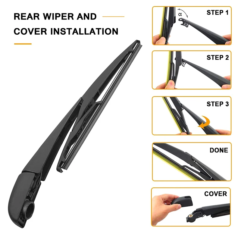 for Toyota Rav4 2013-2017 Rear Wiper Arm Blade Set 85242-42040 Factory Replacement Accessories Parts