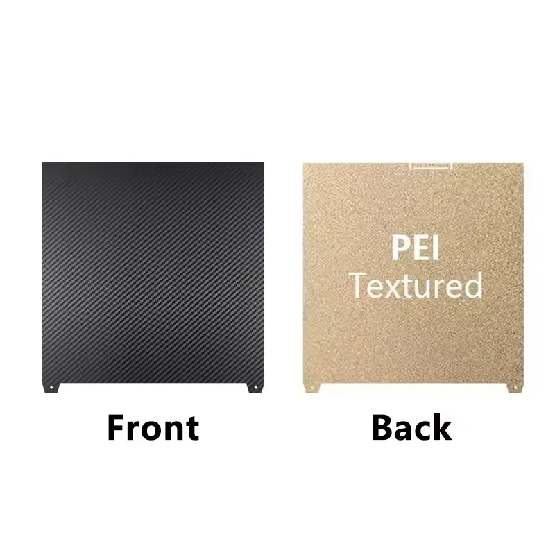

ENERGETIC For Creality K2 Plus PEI Frosted Build Plate 370x370mm Double Sided Textured PEI and Smooth PET Spring Steel Print Bed