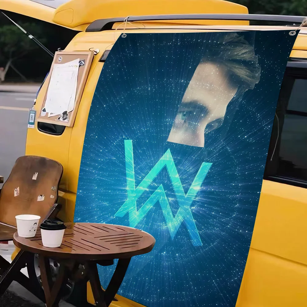 DJ A-Alan W-Walker علم لغرفة المعيشة المنزل النوم ديكور الفن المنزل حفلة نزهة ديكور راية