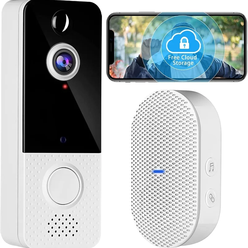 Video Doorbell Camera (2022 Newest Version 1080P FHD Wireless Doorbell Camera with ChimeWide AngleTwo-Way AudioIP66 Waterproof