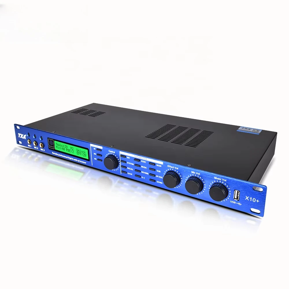 

DSP 600W*2 Professional Audio Processor With Power Amplifier Karaoke DSP Amp Processor