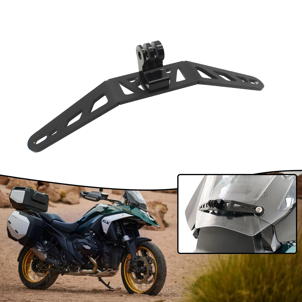 Motorcycle R1300 GS Accessories For BMW R1300GS 2023 2024 Camera Support For GoPro Camera Bracket Windshield Recorder Holder