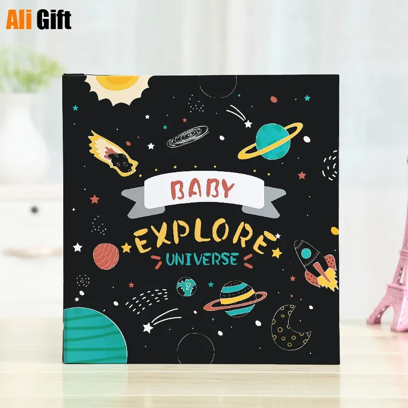 18 12  Inch Self-adhesive Film Diy Handmade Album Romantic Couple Family Baby Growth Creative Wooden Cover Photocard Sticky Type