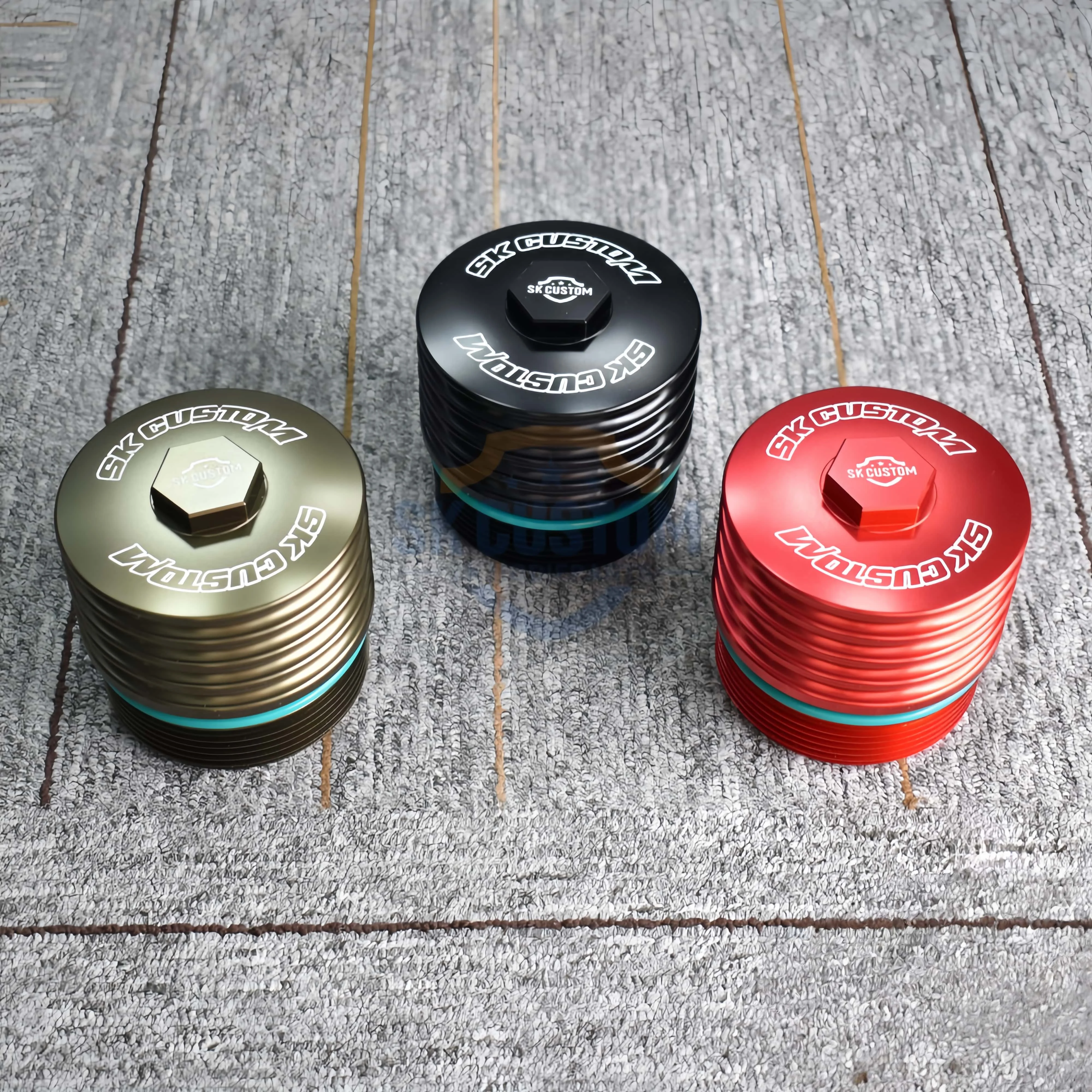 

SK CUSTOM For Mercedes-Benz M272 M273 oil filter shell forged aluminum alloy cover Engine Car Modification