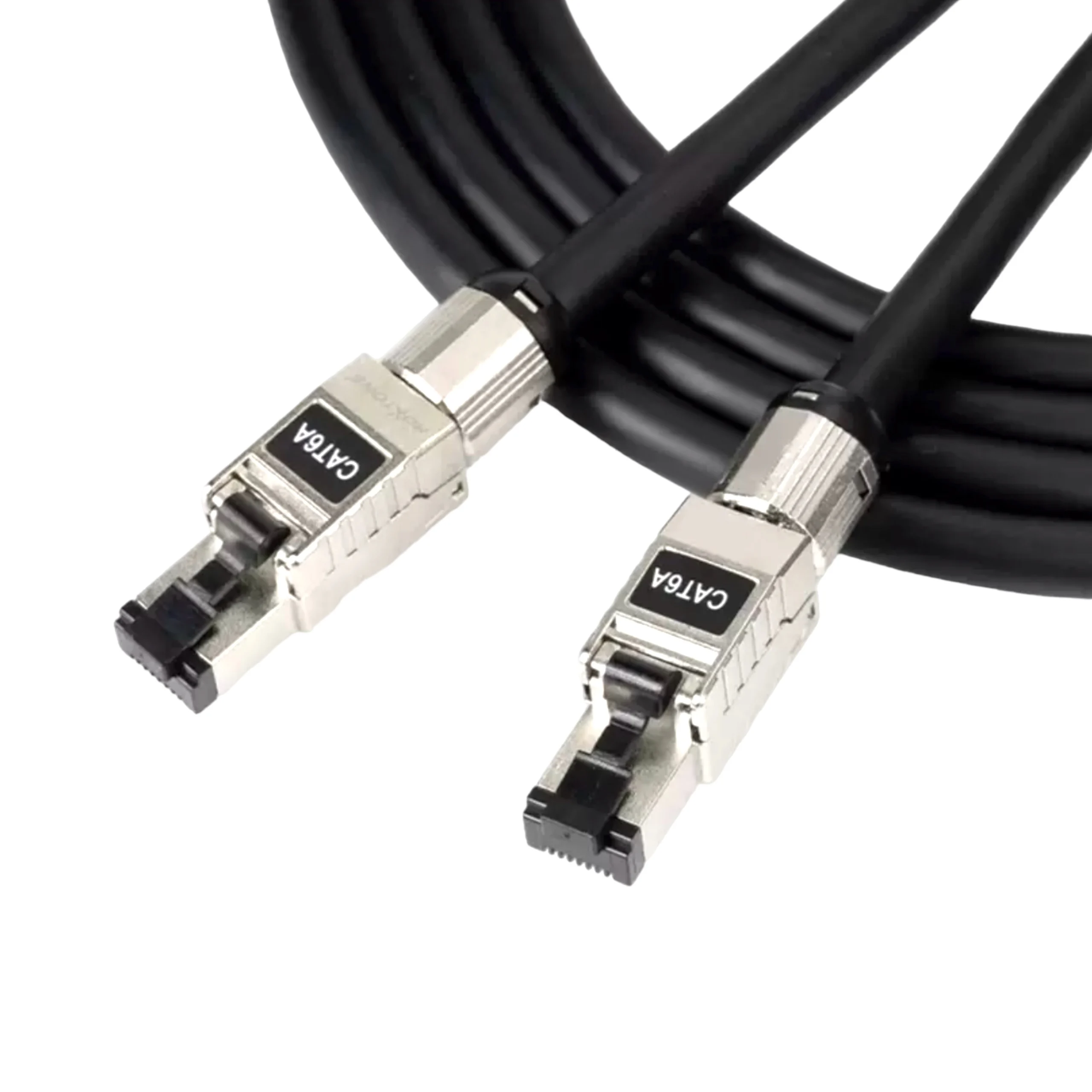 Cat6a S/ftp Ethernetkabel Dual-Shield 23awg Zuurstofvrij Koper 10Gbps Voor Audiomixer, Idmx Verlichting, Hdbeast, Led-Systeem, 50M