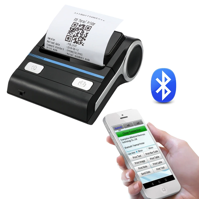 Hot sale Wireless Mini 80mm Bluetooth Portable Thermal Receipt Printer Mobile Phone Android POS PC Pocket Bill Makers Impresora