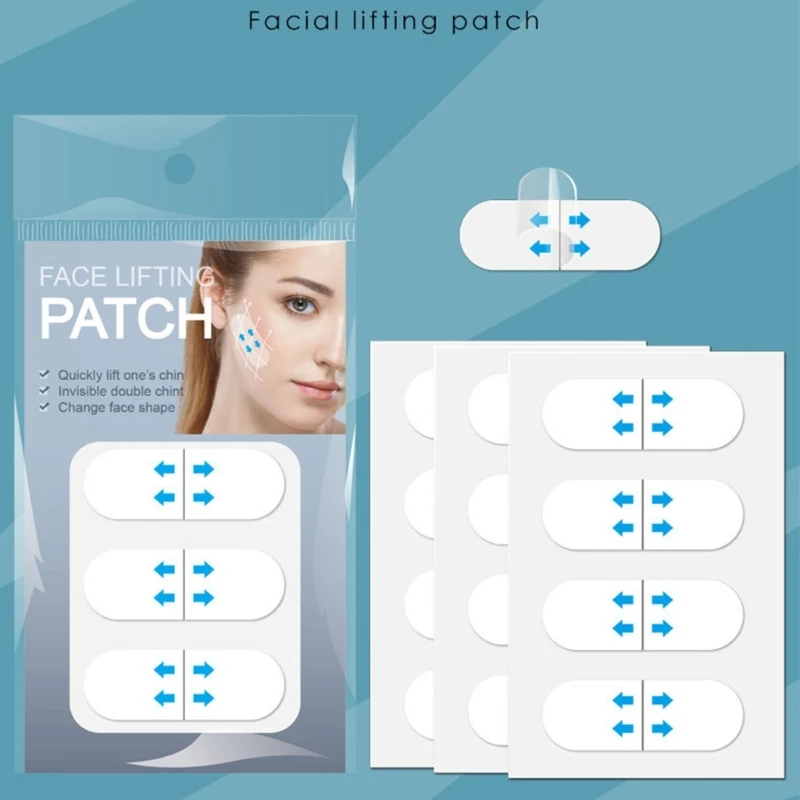 شرائط رفع الجلد غير المرئية ذات الجودة العالية، رقع رفع مرنة للوجه الناضج