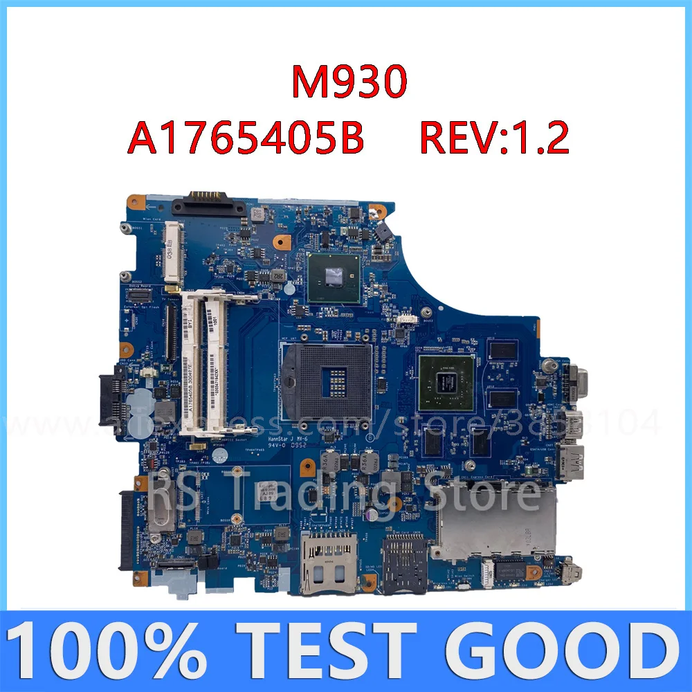 For SONY VPCF PCG-81114L VPCF1 MBX-215 Laptop Motherboard A1765405A A1765405B M930 1P-009BJ00-8012 REV:1.2 Mainboard