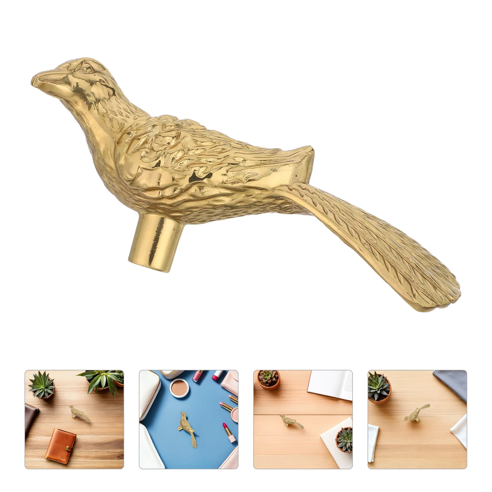 

Vintage Brass Bird Knob Retro Cabinet Door Handle Kitchen Drawer Pull Decorative Bird Shaped Cabinet Knobs Vintage Dresser Knobs