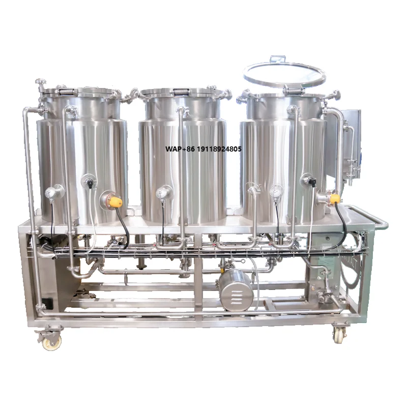 50L Stainless Steel Beer Brewing Equipment Grains Fermenter Draft Beer Making Machine Jacket Mirror HULK Electric/Steam Pump