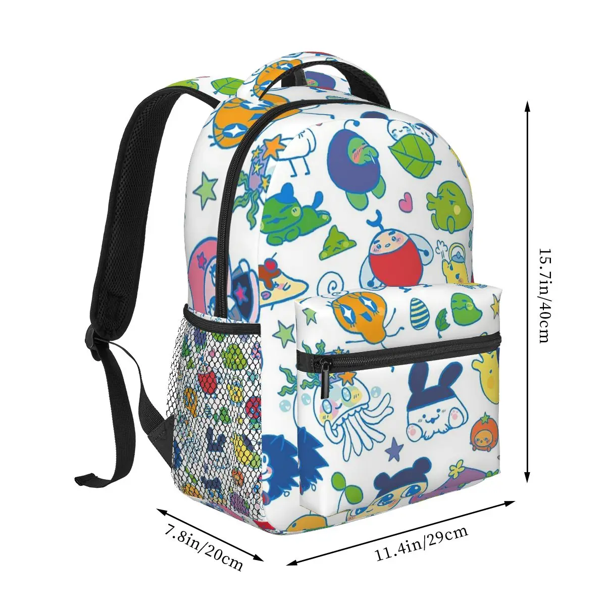 Tamagotchi Friends Zaini Ragazzi Ragazze Bookbag Studenti Borse da scuola Cartoon Zaino per bambini Borsa a tracolla di grande capacità