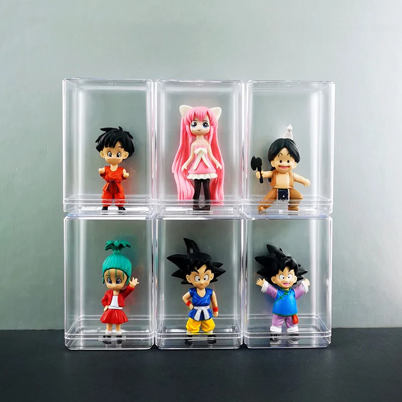 6/12/18/24 Pack Figures Display Case Single Cabinet Stand Free Standing Showcase for Mini Pop Figures Collectibles Toys Gemstone