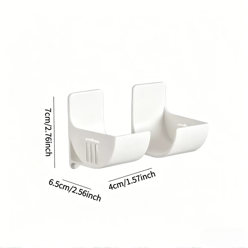 1/3 Pairs Wall Mount Storage Rack For Kitchen Cabinet Space Saving Organizer For Plastic Wrap Garbage Bags Roll Supplies