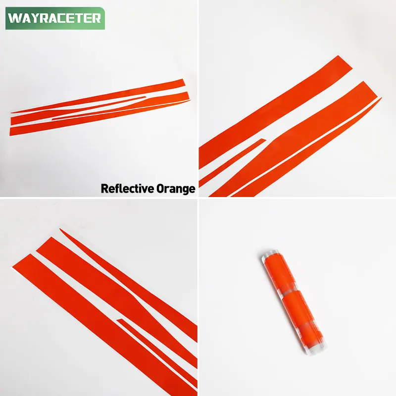 4 Pcs/Set Door Side Upper Stripes Sticker Waist Line Body Carbon Fiber Vinyl Decal For BMW M4 F82 F83 4 Series Coupe F32 F33