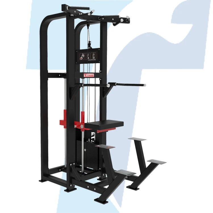 Best Commercial Steel Gym Machine In China Pin Loaded Selection Dip Chin Assisted Chin Pull Up Machine