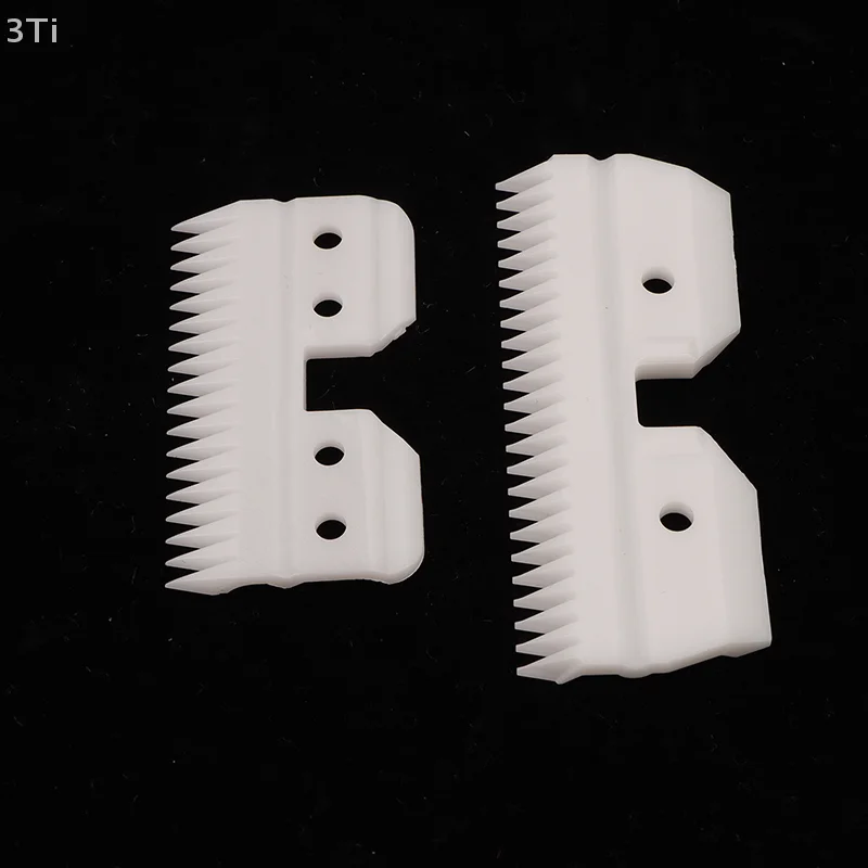 Керамическое подвижное лезвие с 18/24 зубьями для беспроводной машинки для стрижки, сменное лезвие, белое