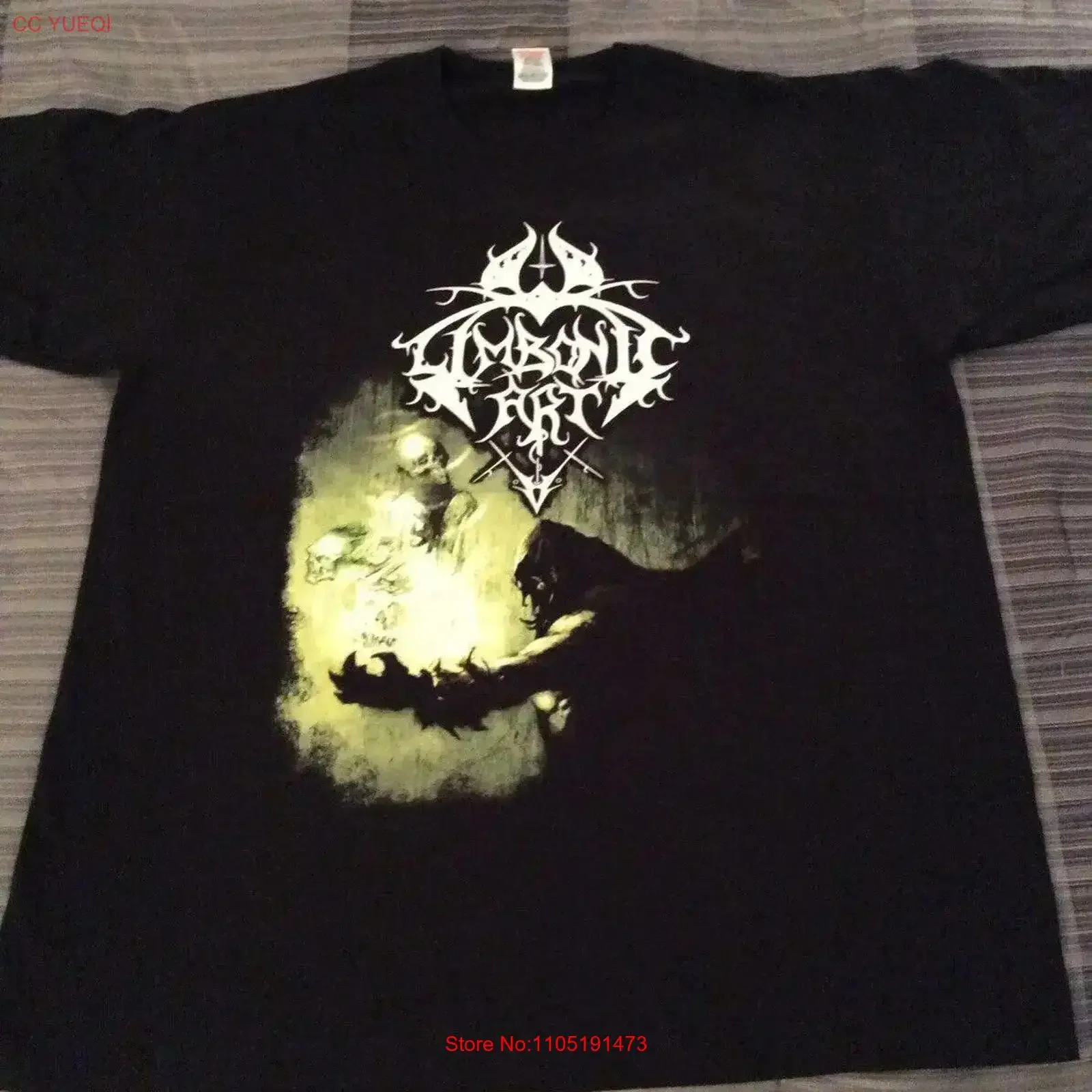 ART limponique Phantasmagoria t-shirt XL Inquisition Urgehal Urfaust Empyrium vintage haut délavé pour un usage quotidien respirant