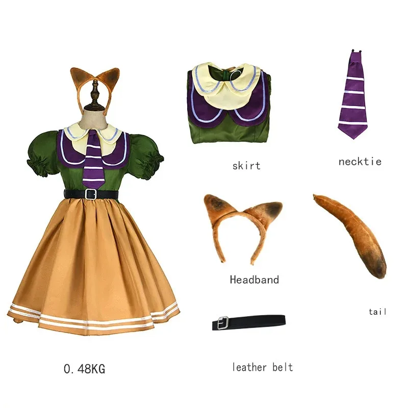 مجنون Zootopia تأثيري الثعلب نيك جودي أنيمي أداء الفيلم والتلفزيون فستان لطيف أزياء أداء المرحلة