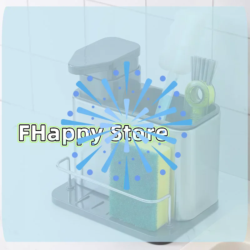 [MA]3 In 1 Kitchen Stainless Steel Tableware Soap Dispenser Sponge Holder Sink Organizer Drain Rack For Kitchen Sinks[MA]