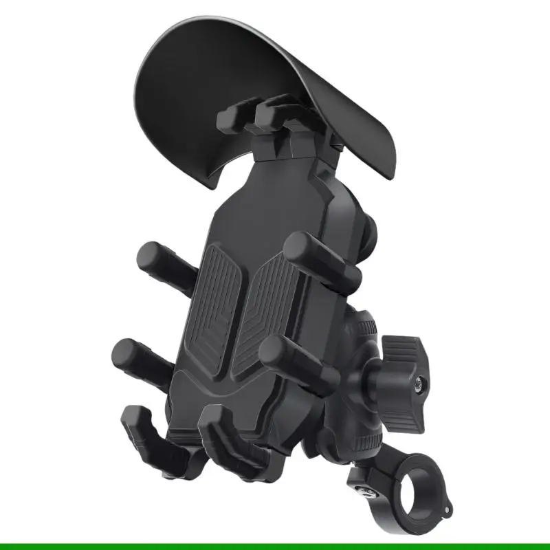 U55C All Metal Motorcycle Phone Clamp With Silicone Padding For Device Protections