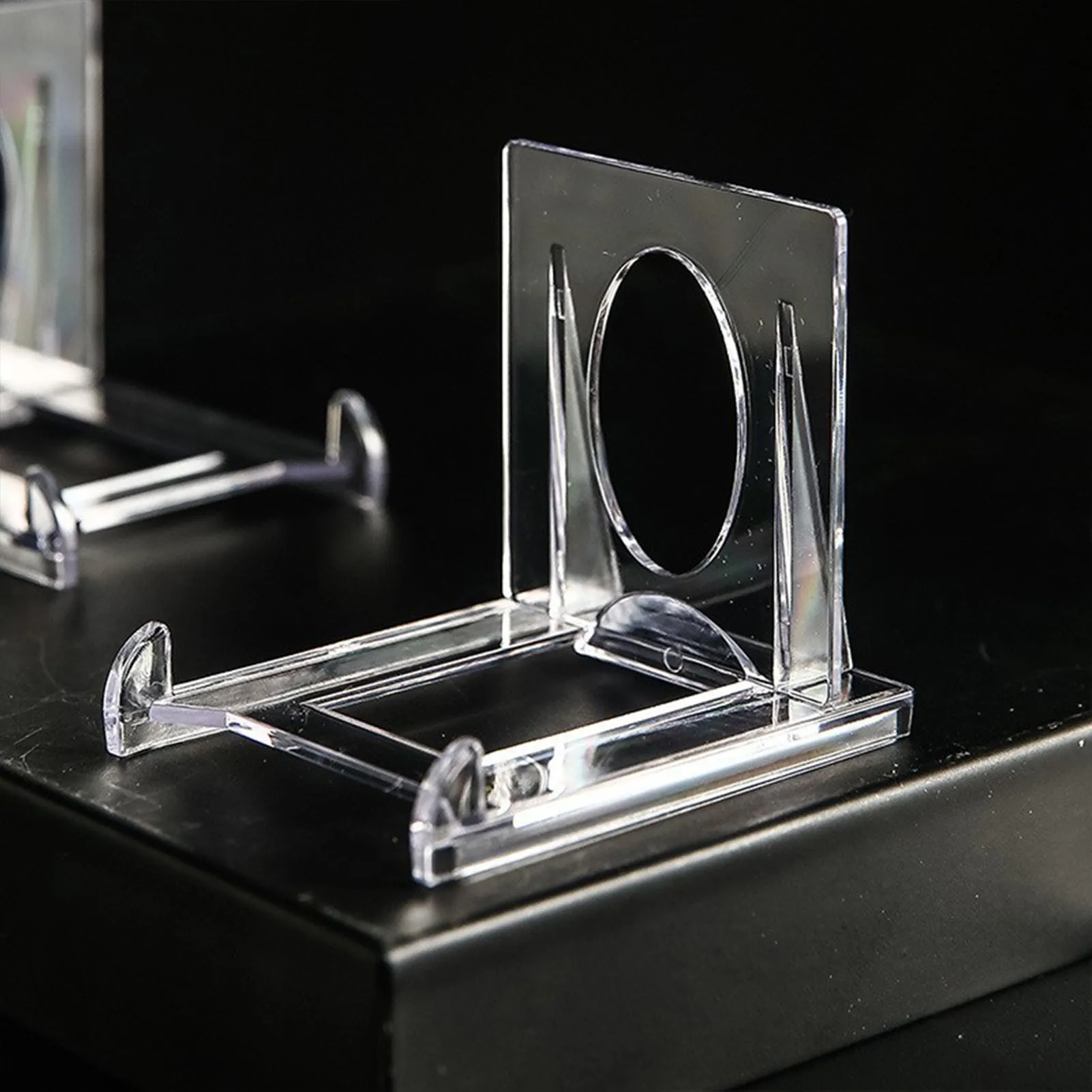 Collectors Acrylic Display Stand Adjustable Clear Easel Holder for Action Figures Plates Home Store Shop Durable Lightweight