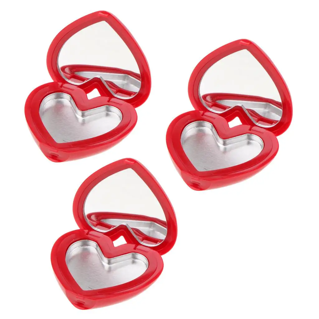 2-6pack Fashion Cute Heart-Shaped Style Design Lipstick ,Eyeshadow,Blush Case