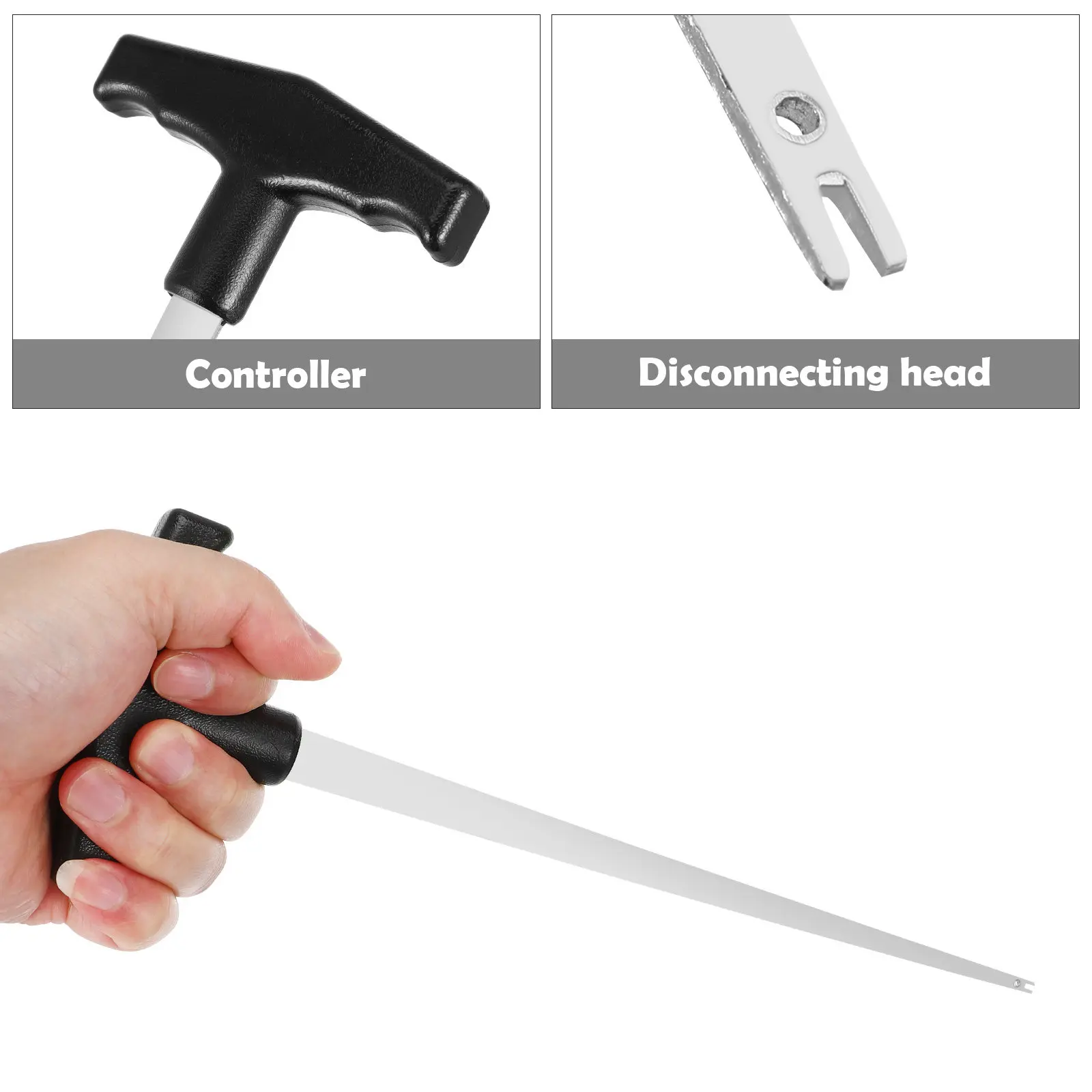 Picture 3: Sturdy T-Type Cable Extended Steel Wire Threading Tool for Vehicle Windscreen Repair Easy Flexible Wire Insertion