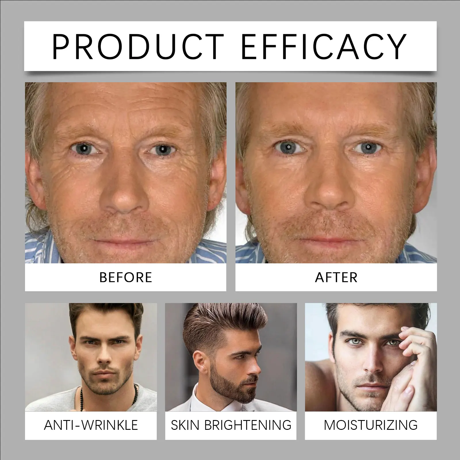 West&Month Balsamo viso Tallow da uomo, carbomer, trietanolamina, Tallow, viso, idratante e idratante, contenuto netto 50,00 g