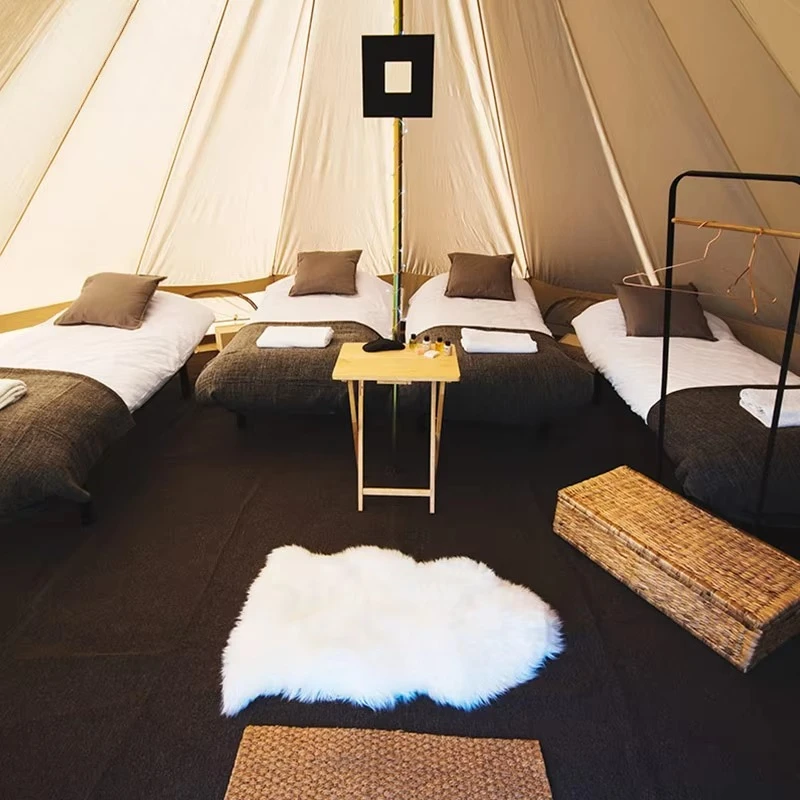 

STLFFactory Outlet Luxury Cotton Yurt Tent Durable and Waterproof Large Bell Tent for Outdoor Camping Wholesale