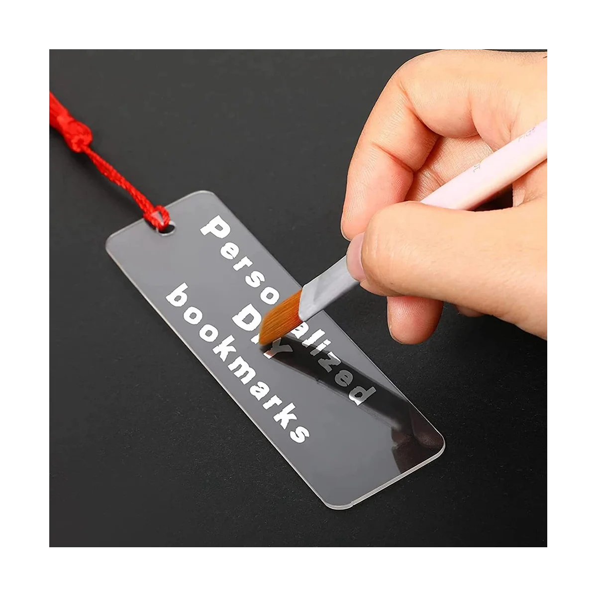 Акриловые заготовки для книг, 30 шт. прозрачных акриловых искусств с 30 шт. разных цветов для подарков