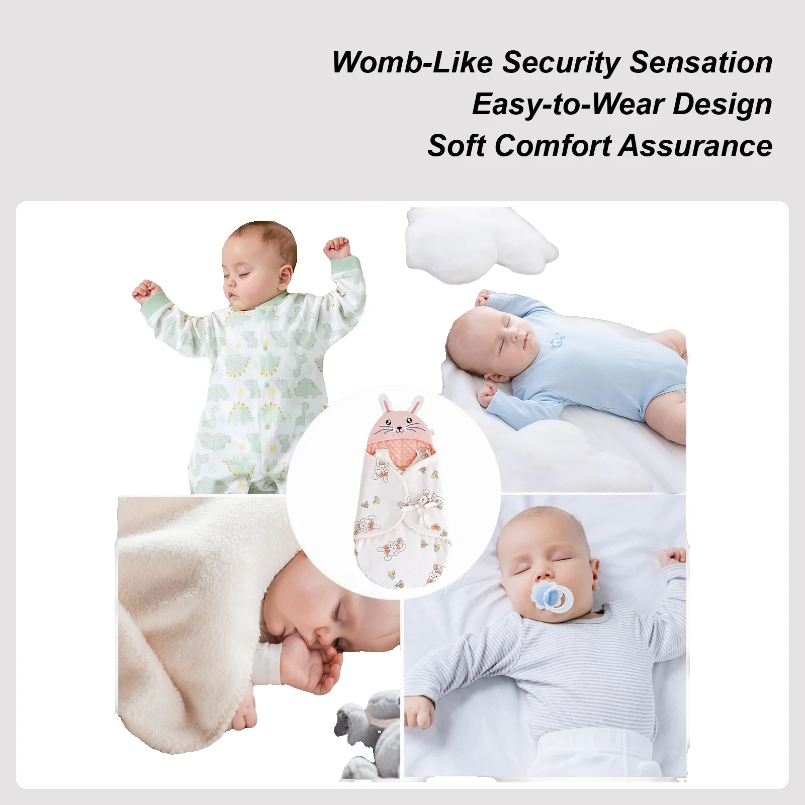 保育園用おくるみブランケット、コットン製スリープスワドラー、ベビーニュートラルスナッグスワドルブランケット、子供、男の子、女の子、自宅、ベビーカー、ベッド用
