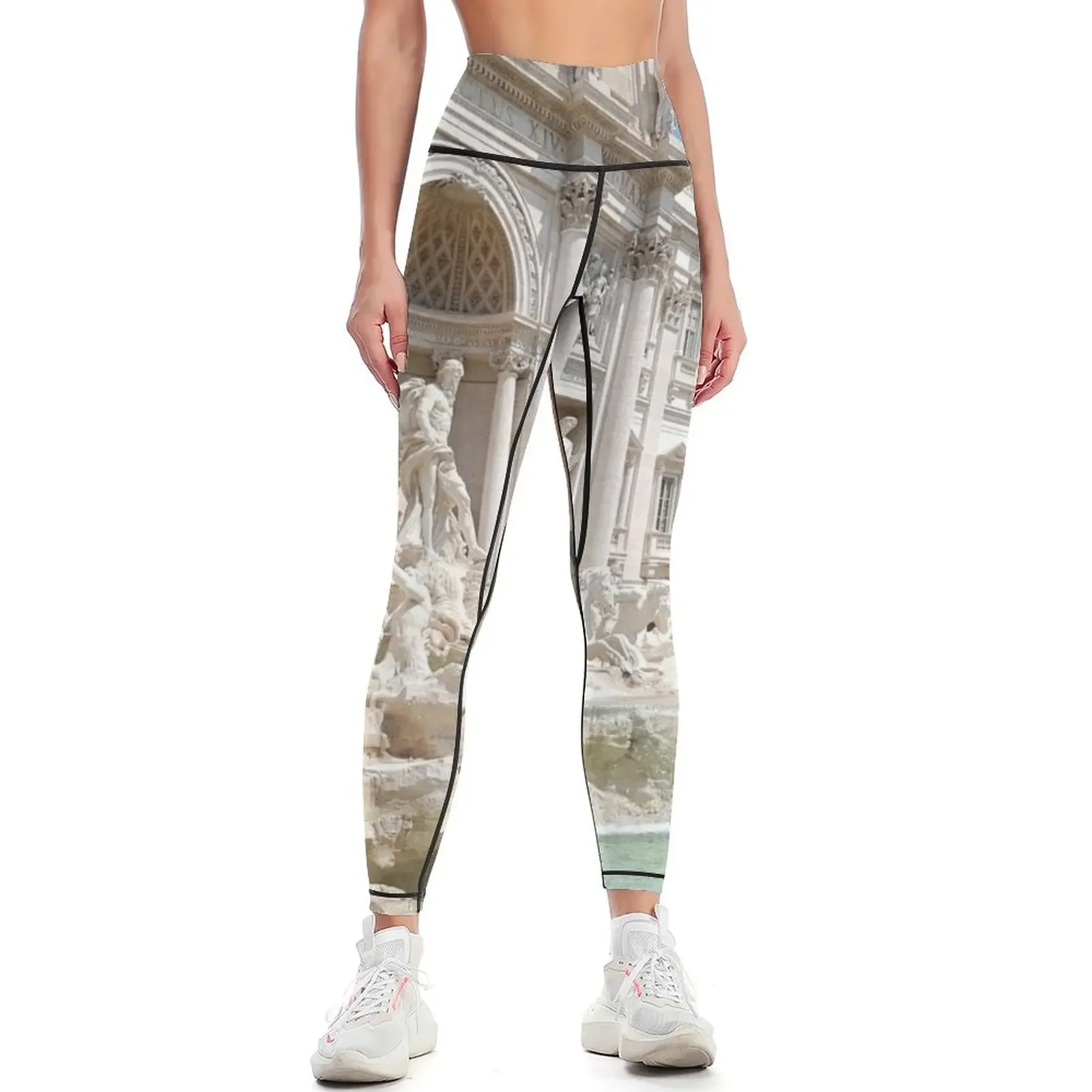 

Trevi Fountain in Rome Leggings legging pants raises butt push up tights for jogging pants sport legging Womens Leggings