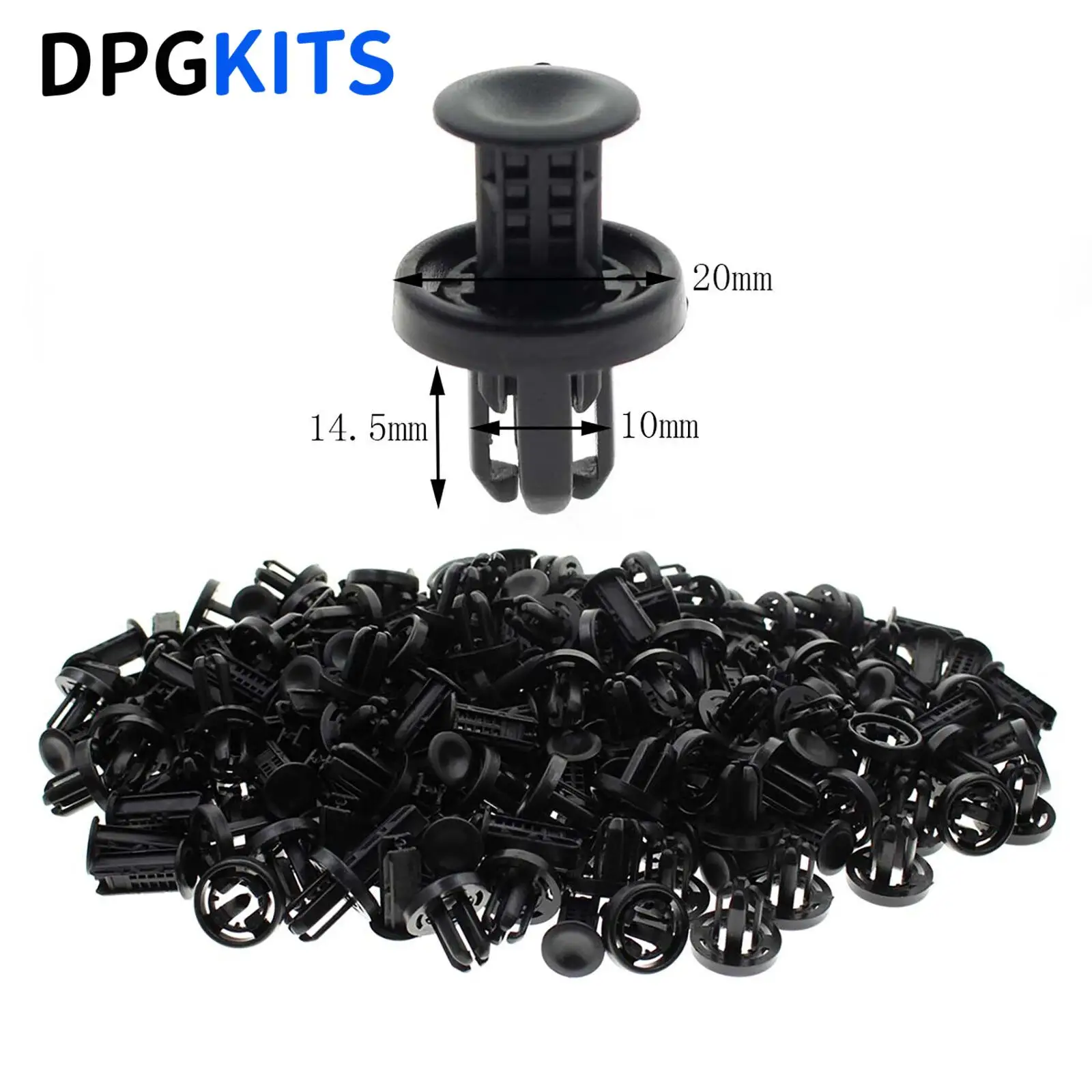 100pcs 91505-TM8-003 91505TM8003 Push Type Clips Fits For Honda Acura Part Trim Panel Retainer Fastener Kit Auto Plastic Clip